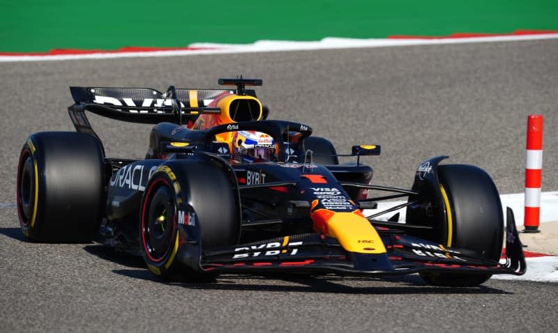 Red Bull Racing's Max Verstappen during the first practice session ahead of the Bahrain Grand Prix at the Bahrain International Circuit. David Davies/PA Wire/dpa