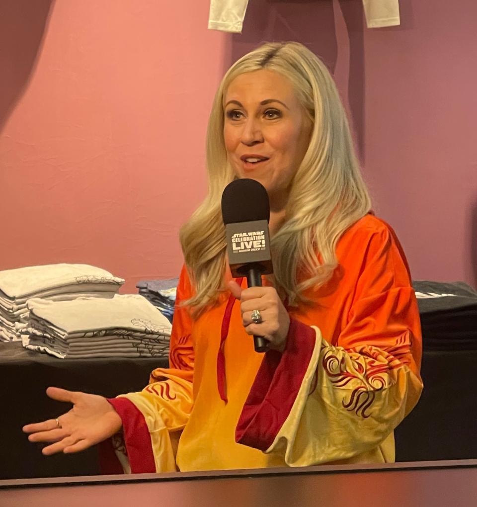 Actress and businesswoman Ashley Eckstein will greet fans at the Cincinnati Comic Expo, happening this weekend at Duke Energy Convention Center.