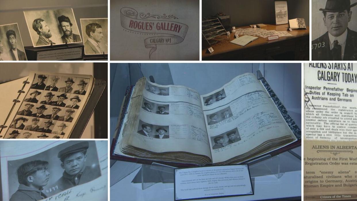 YouthLink Calgary’s historical collection features the Calgary No. 1 Mug Shot Book, which marked an important development in the historical criminal identification process. (Mike Symington/CBC - image credit)
