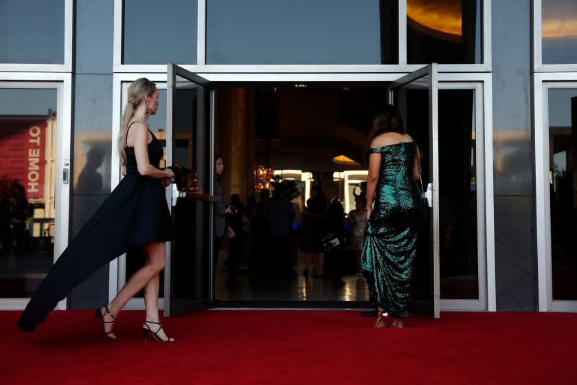 People enter the Dorothy Chandler Pavilion for opening night of L.A. Opera's 2019-2020 season.