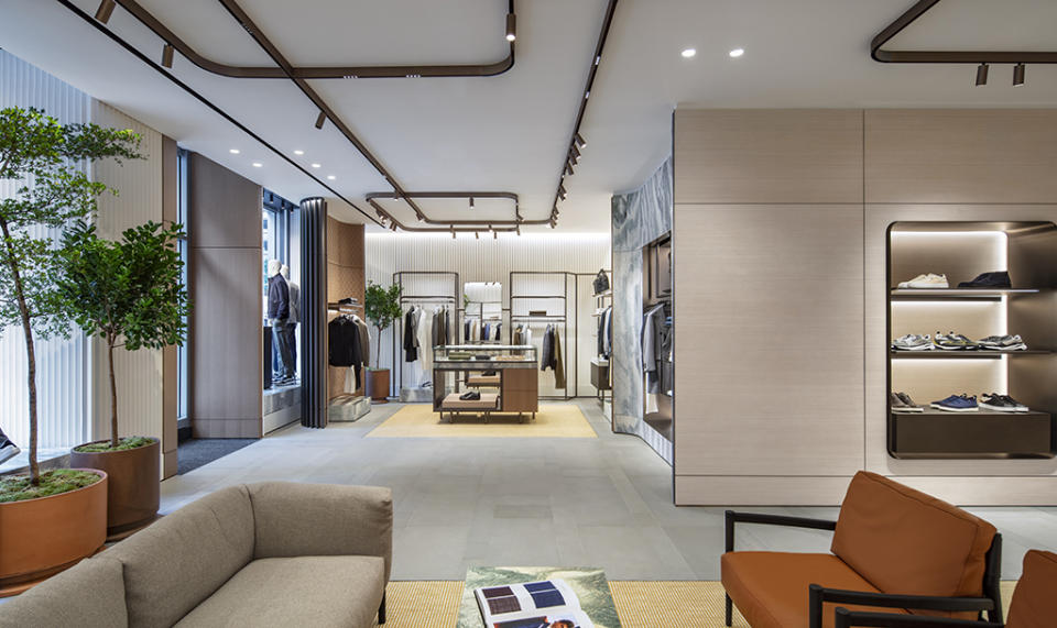 Inside Canali’s new Madison Avenue flagship. - Credit: Courtesy of Canali