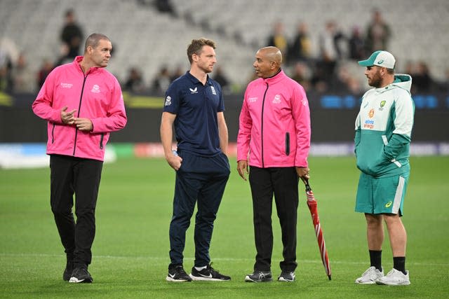 Australia's match against England was abandoned without a ball being bowled (James Ross/PA)