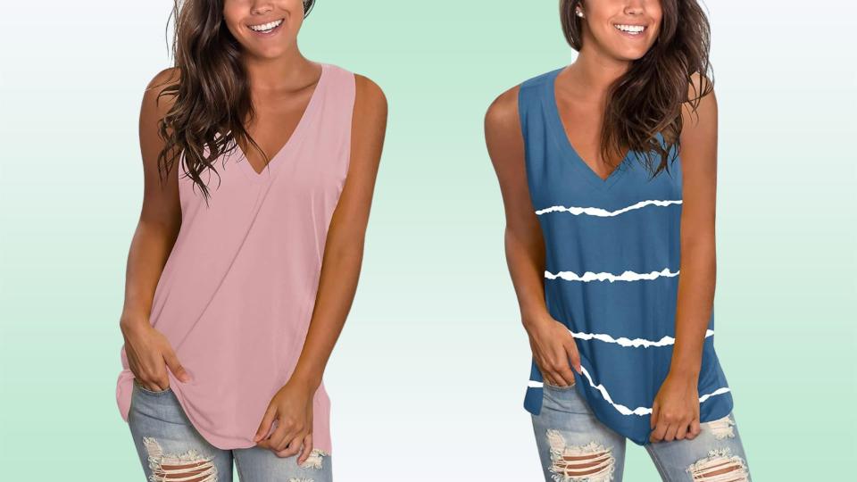 This cute sleeveless top is the ultimate wardrobe staple. (Amazon)