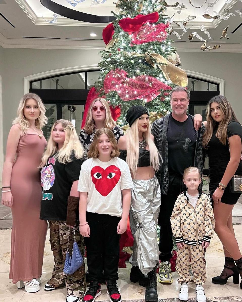 Tori Spelling Shares Family Photo from New Year's Celebrations: 'Family First Always'