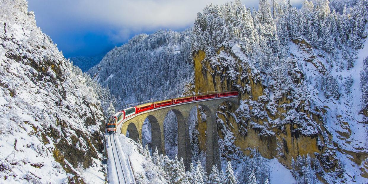 landwasser viaduct, switzerland