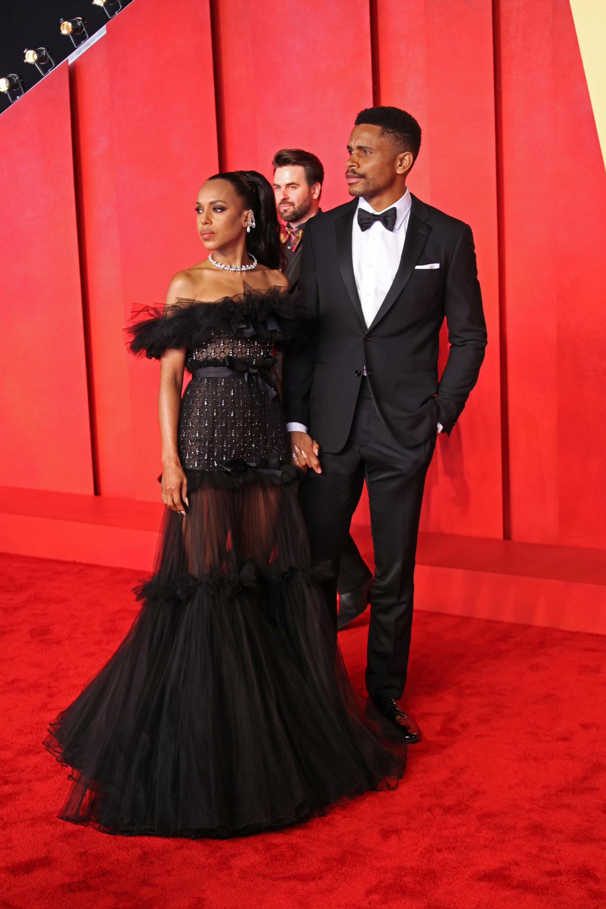 Kerry Washington and Nnamdi Asomugha Attend Vanity Fair Oscar Party