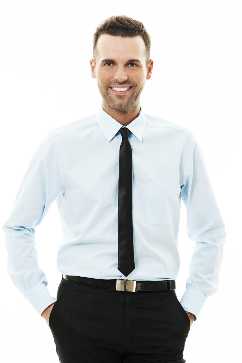 Man wearing shirt and tie