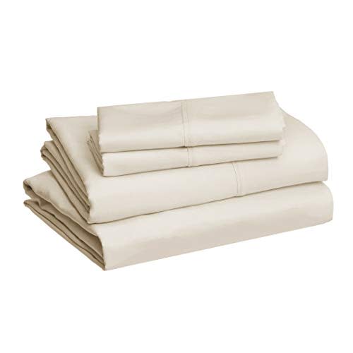 Amazon Basics Microfiber Sheet Set, King, Beige