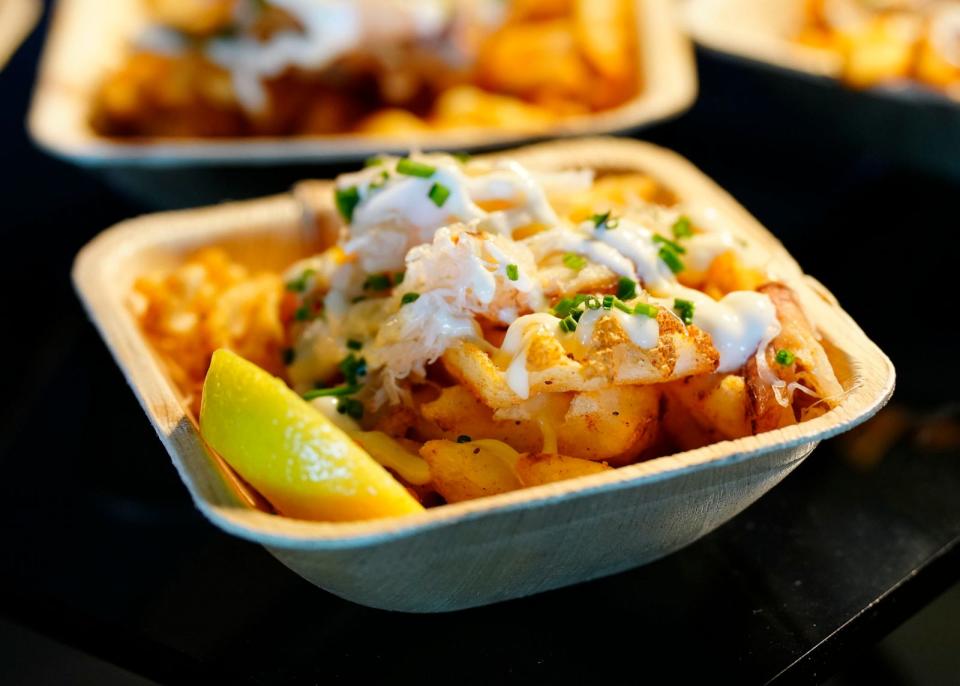 PHOTO: New Old Bay waffle fries with crab and aioli. (San Francisco Giants)