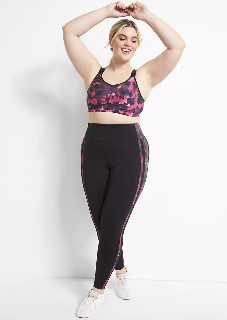 2) Lane Bryant LIVI 7/8 Power Legging With Wicking