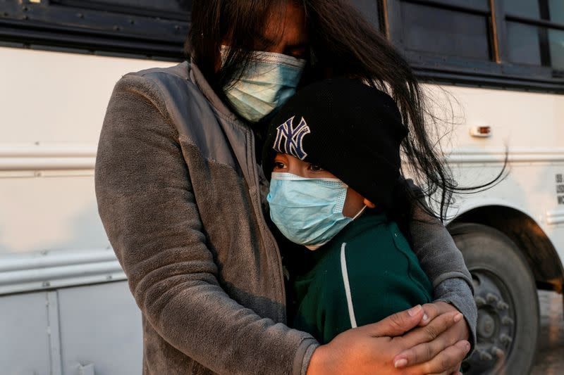 FILE PHOTO: Migrants apprehended in La Joya, TX