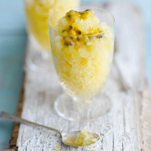 <p>A dessert, a slushy, a cooling drink – it’s all of these and we like it!<br><br><strong>Recipe: <a href="https://www.goodhousekeeping.com/uk/food/recipes/tropical-granita" rel="nofollow noopener" target="_blank" data-ylk="slk:Sophisticated slushy;elm:context_link;itc:0;sec:content-canvas" class="link ">Sophisticated slushy</a></strong><br></p>