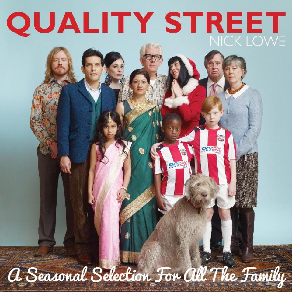 This CD cover image released by Yep Roc Records shows "Quality Street: a Seasonal Selection for all the Family," by Nick Lowe. (AP Photo/Yep Roc Records)