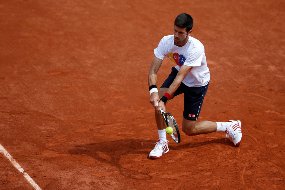 World No. 1 Novak Djokovic, of Serbia, is the top seed in the men's draw. (REUTERS/Pascal Rossignol)