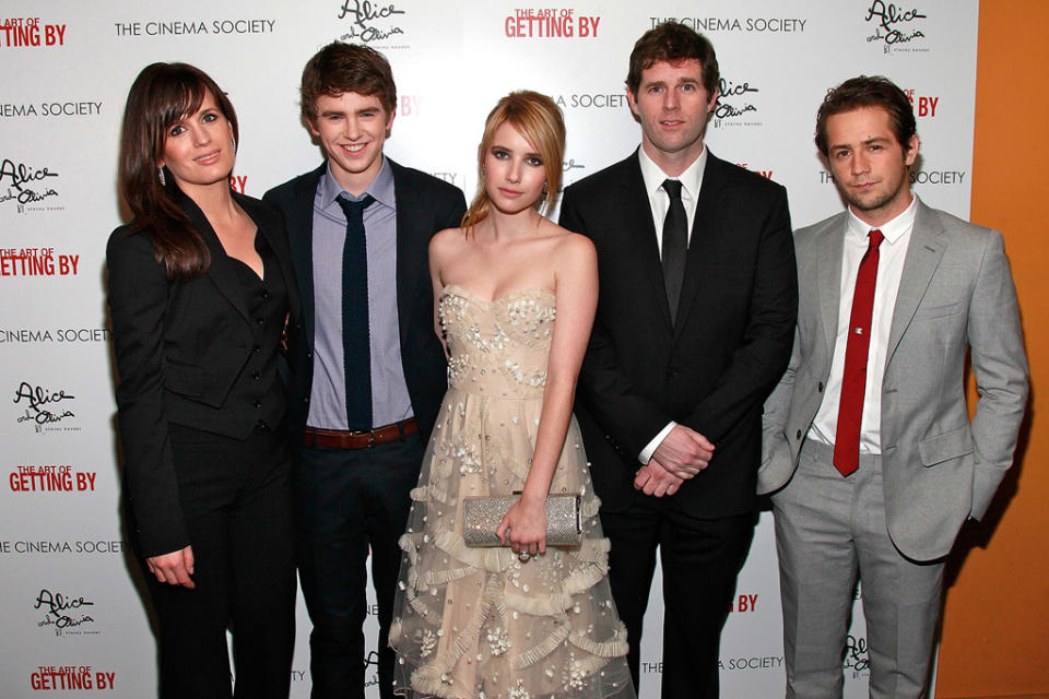 The Art of Getting By NYC Premiere 2011 Elizabeth Reaser Freddie Highmore Emma Roberts Gavin Wiesen Michael Angarno