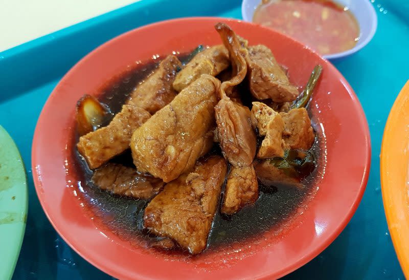 choon seng teochew porridge - braised beancurd