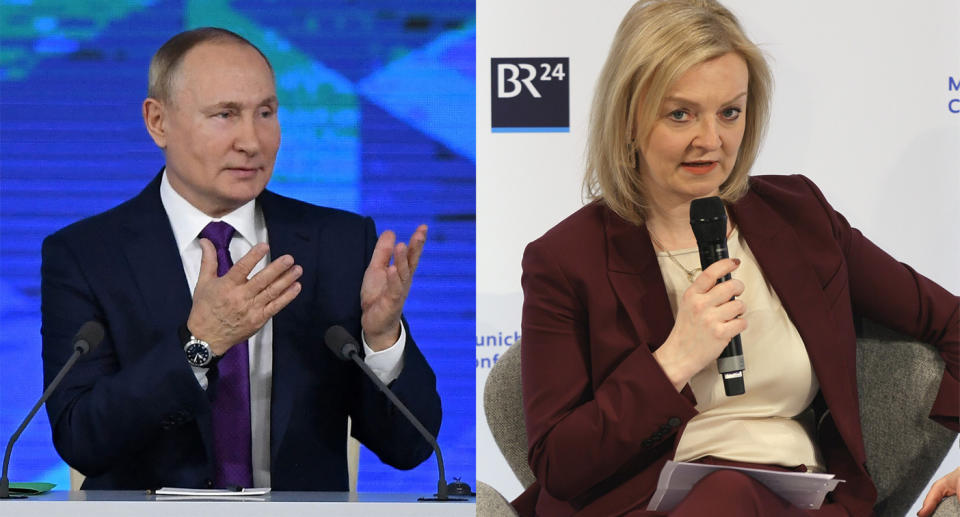 The Kremlin has said Liz Truss' comments are the reason they put on high alert (Getty)