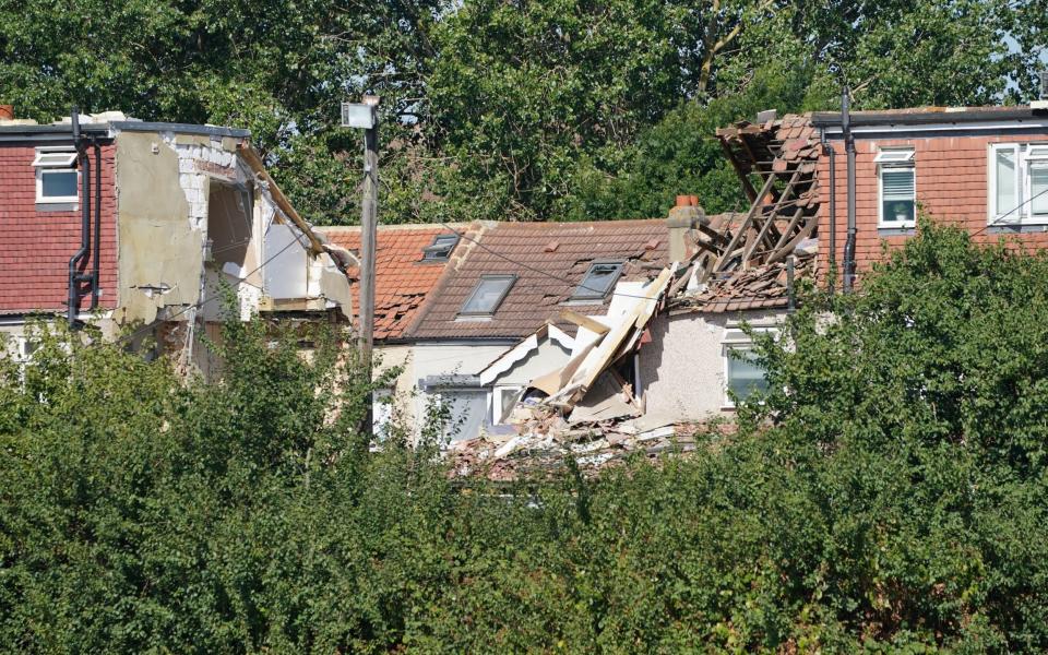 Three hospitalised after house collapses in Thornton Heath - Dominic Lipinski /PA