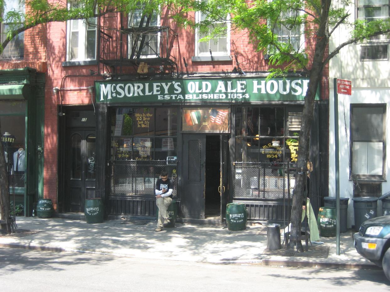 McSorley’s Old Ale House on summer day