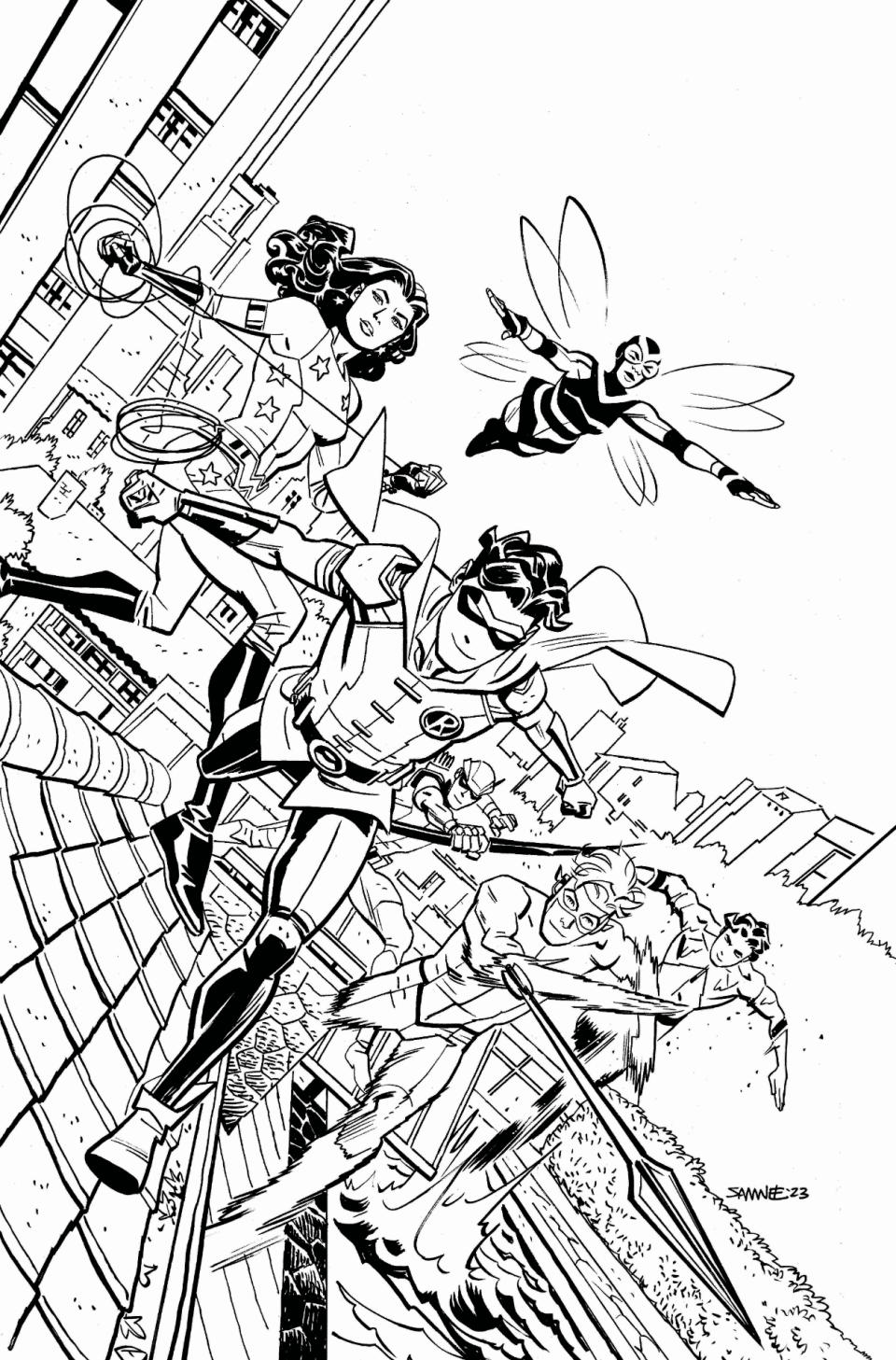 World's Finest: Teen Titans art