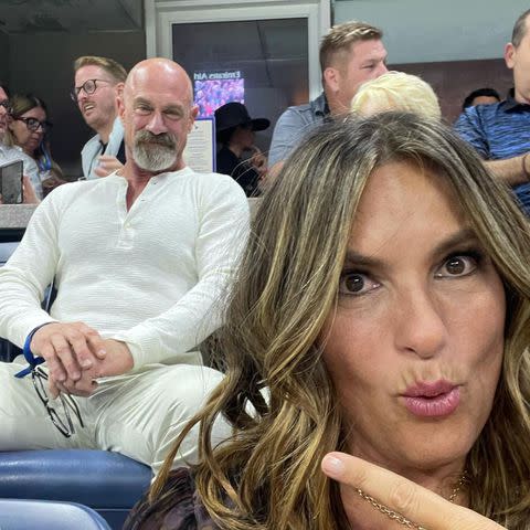 <p>Mariska Hargitay/Instagram</p> Christopher Meloni and Mariska Hargitay