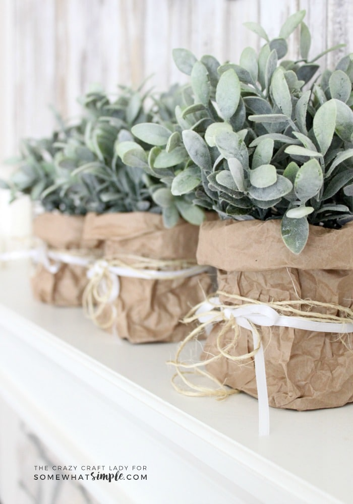 diy planters paper bag planter