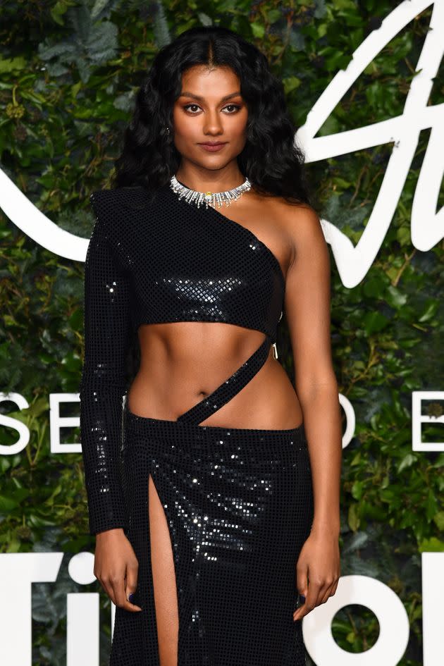 Simone Ashley attends The Fashion Awards 2021 in London. (Photo: Gareth Cattermole/BFC via Getty Images)