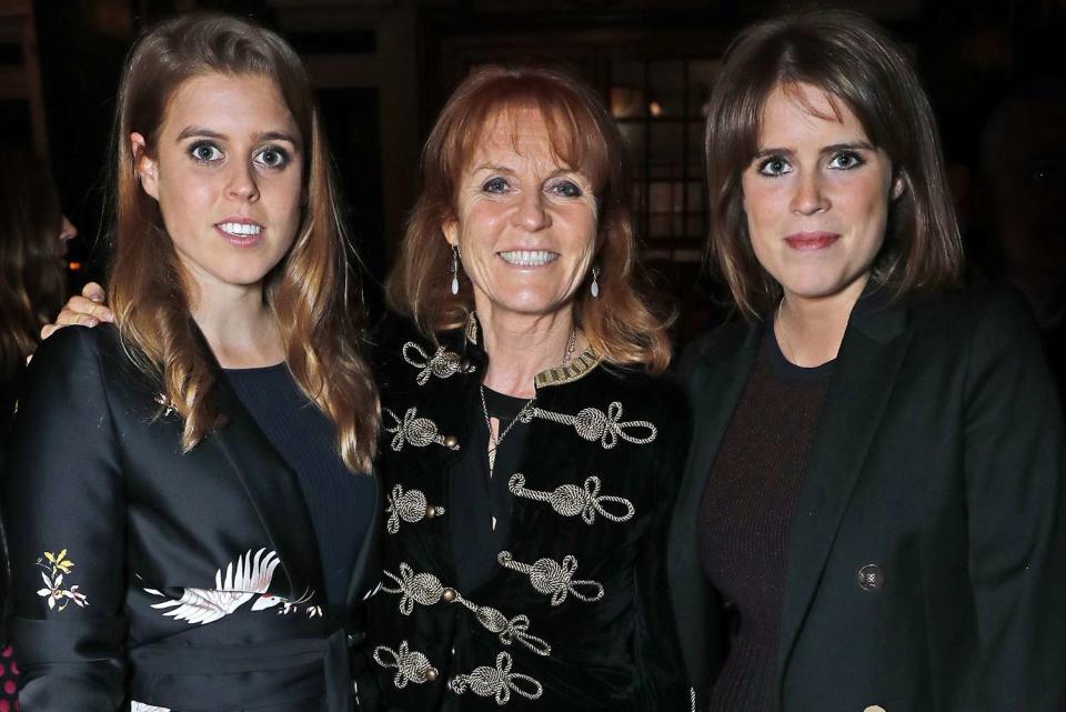 David M Benett/Dave Benett/Getty Images  Princess Beatrice, Sarah Ferguson, the Duchess of York and Princess Eugenie at a London event in 2017. 