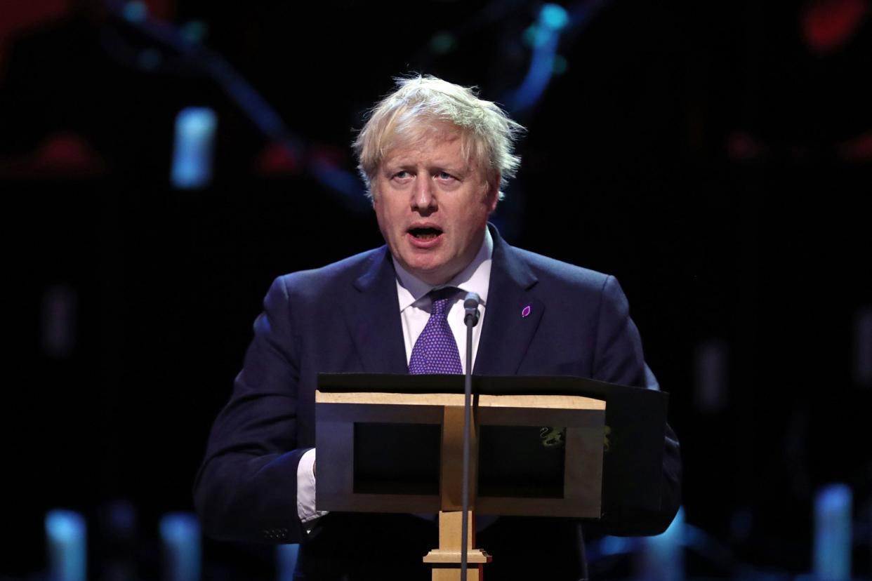 Boris Johnson vowed to stamp out anti-semitism: POOL/AFP via Getty Images