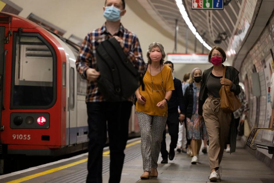 Commuters at Notting Hill Gate on the Central Line (Getty)