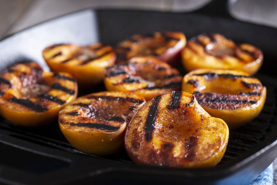 grilled peaches