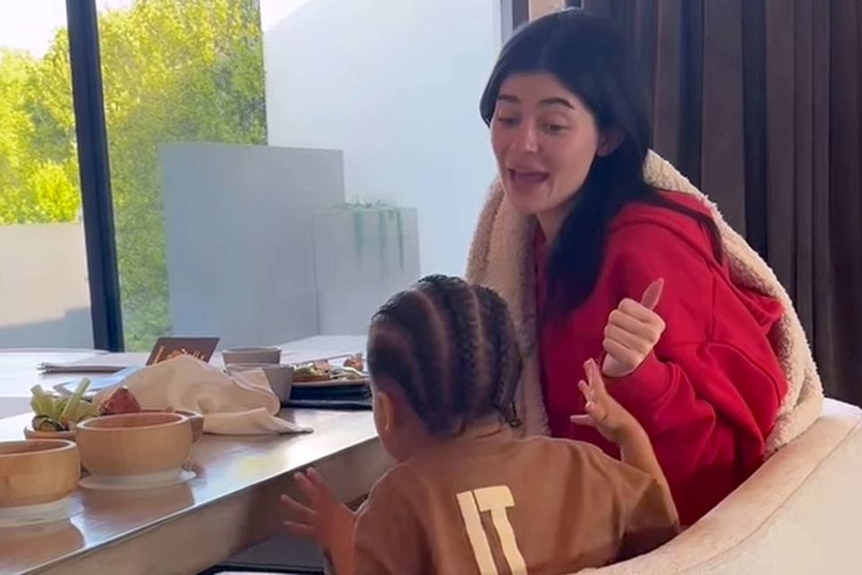 <p>Kylie Jenner/Instagram</p> Kylie Jenner and her son Aire Webster