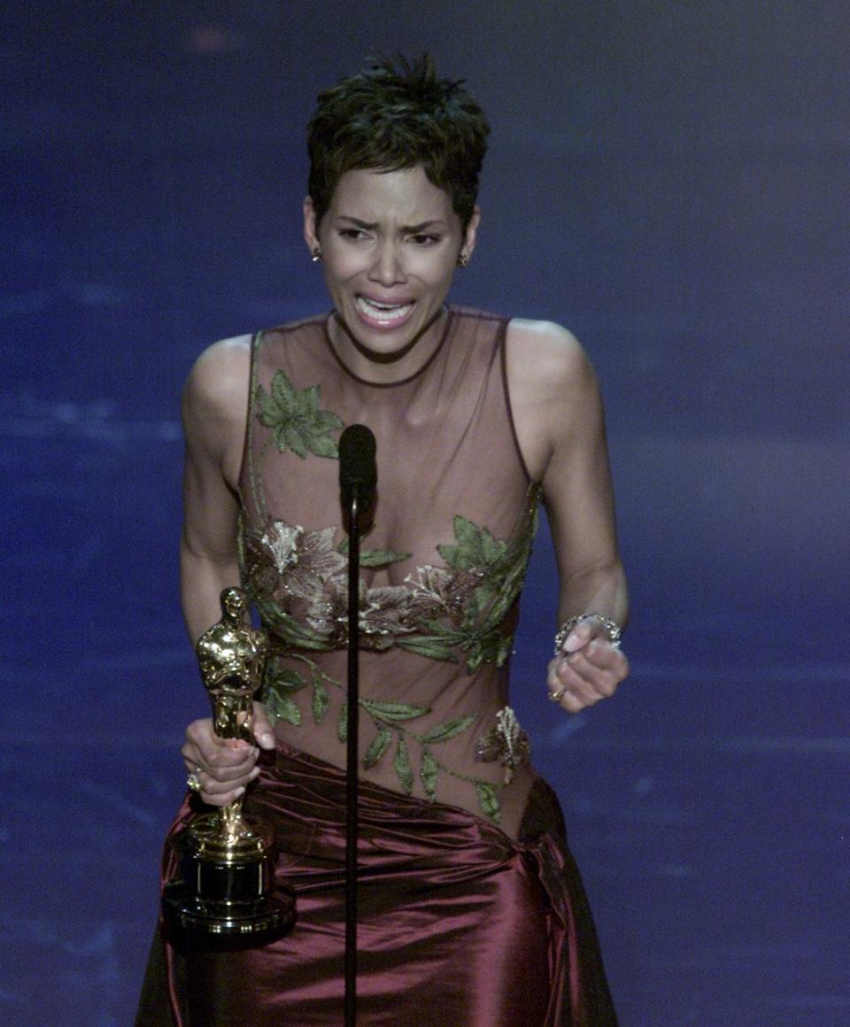 2002: Halle Berry is the first African American actress to win Best Actress
