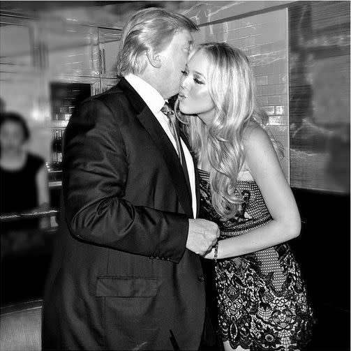 A pesar de que Trump se divorció de Maples, Tiffany ha mantenido una estrecha relación con su padre. (Instagram/tiffanytrump)