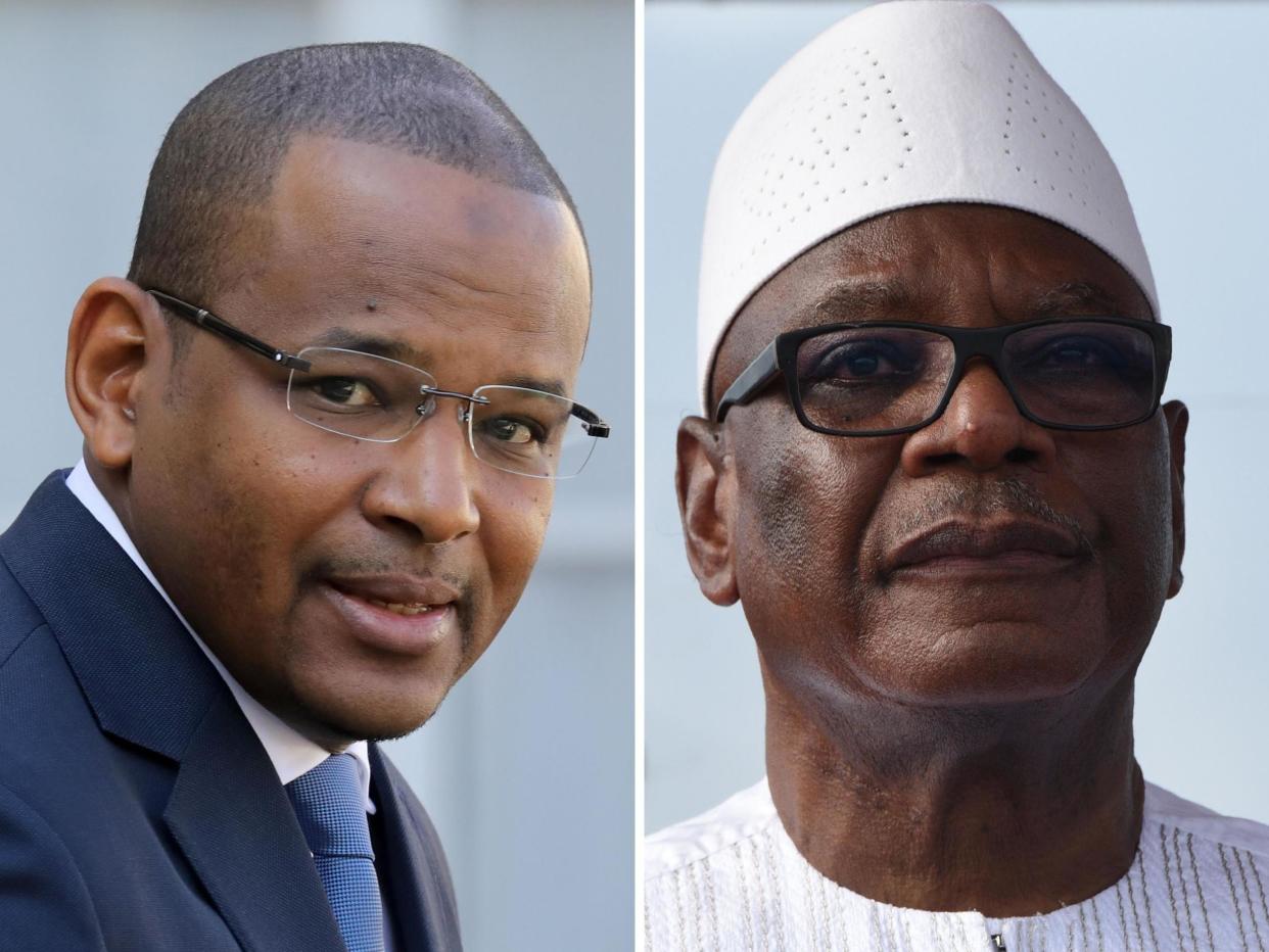 Malian prime minister Boubou Cisse (L) and president Ibrahim Boubacar Keita: AFP via Getty Images