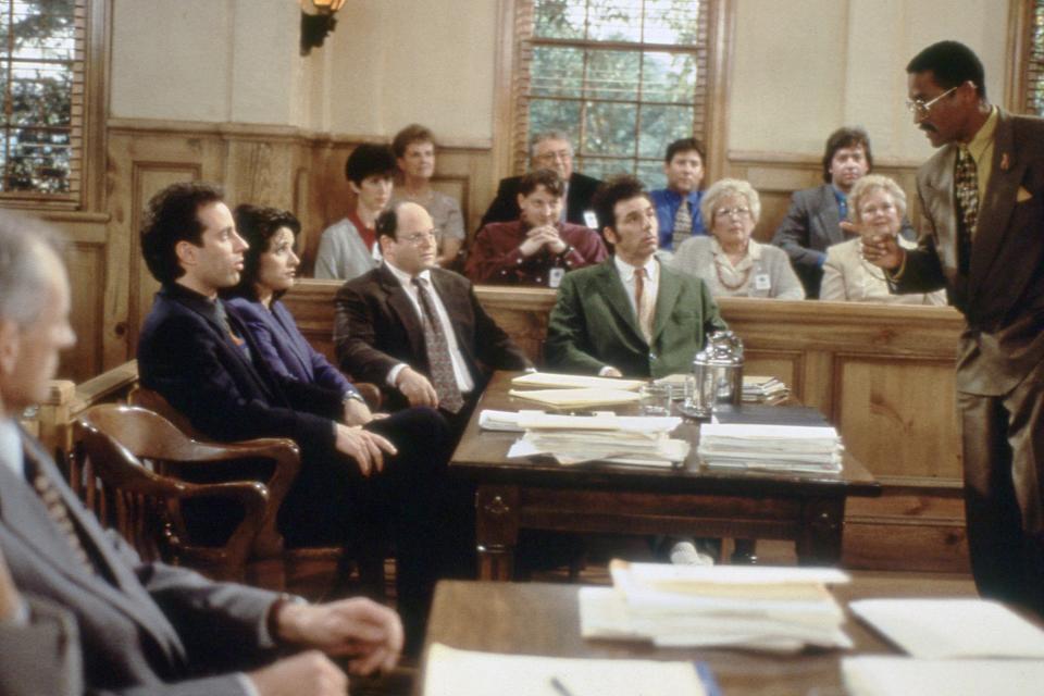 the cast at their trial in the finale