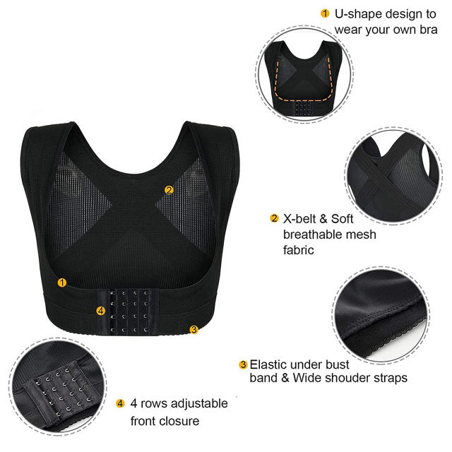 New Push Up Bra Shapewear Posture Corrector for Women Chest