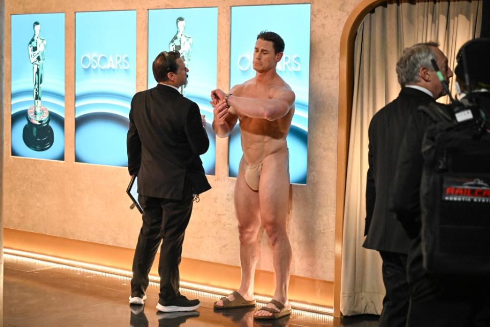 John Cena Reveals What He Was Really Wearing During Naked Oscars 2024 Skit