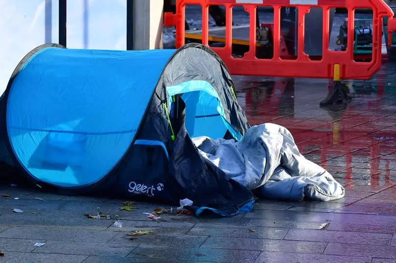 Homeless in Liverpool city centre