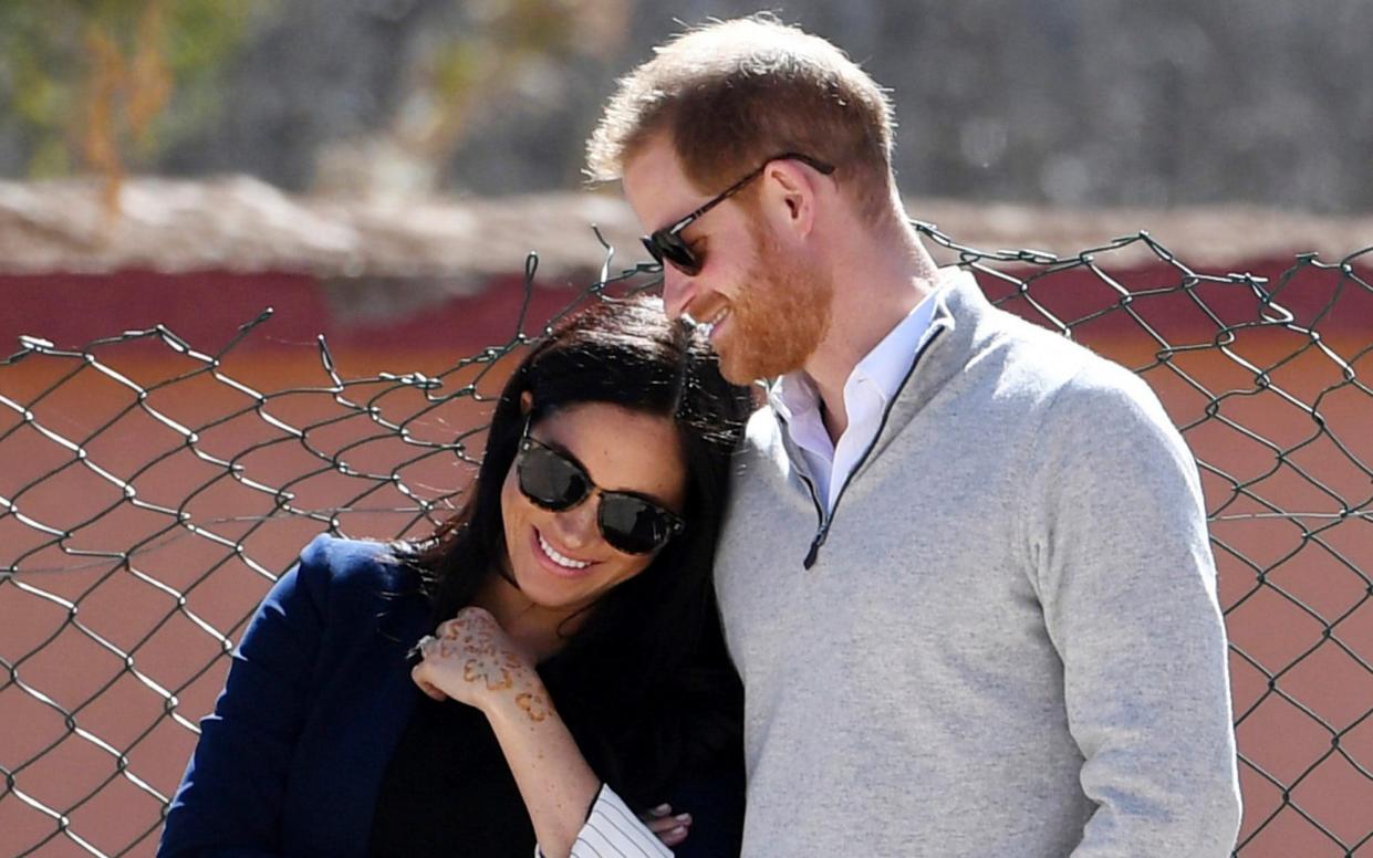 The Duke and Duchess of Sussex in Morocco  - EPA