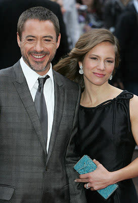 Robert Downey Jr. and Susan Downey at the London premiere of Paramount Pictures' Iron Man