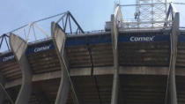 <p>Así quedó el estadio Azteca tras el terremoto en México. Enrique Bonilla, presidente de la Liga MX, confirmó que el partido entre América y Cruz Azul, por la Copa MX, fue suspendido. Foto de goal.com </p>