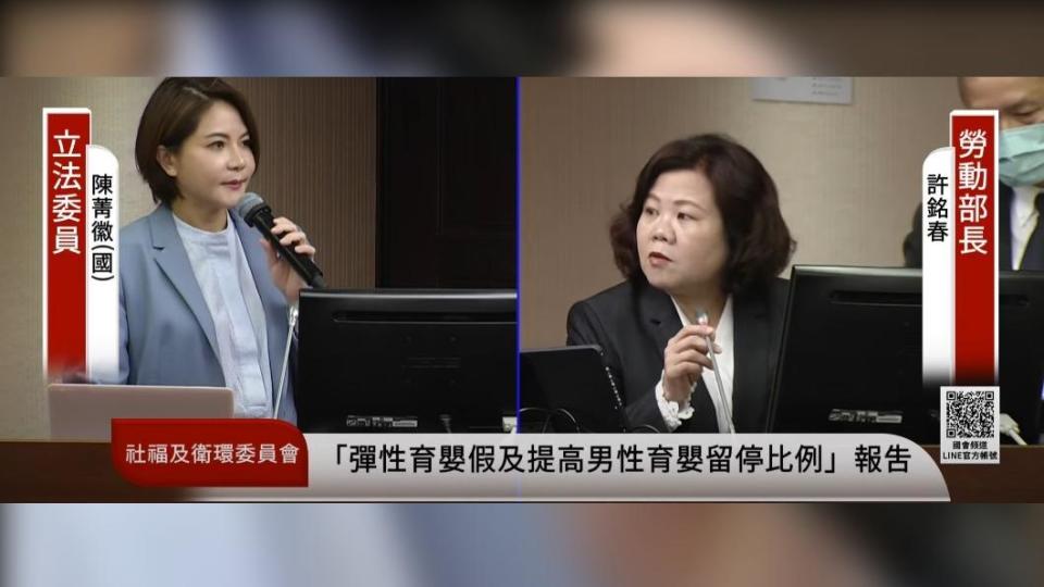 0403地震當天，勞動部表示如果因天災沒辦法準時到班，雇主不能視為遲到或曠職。（圖／翻攝自國會頻道）