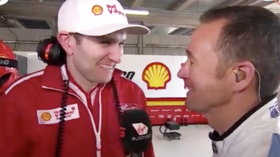 Ryan Story, pictured here being interviewed after the Fabian Coulthard incident.