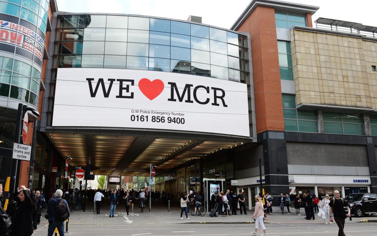 Police have been called to a security alert at Manchester's Arndale Shopping Centre - just a week after two people were stabbed in an random attack.  - PA