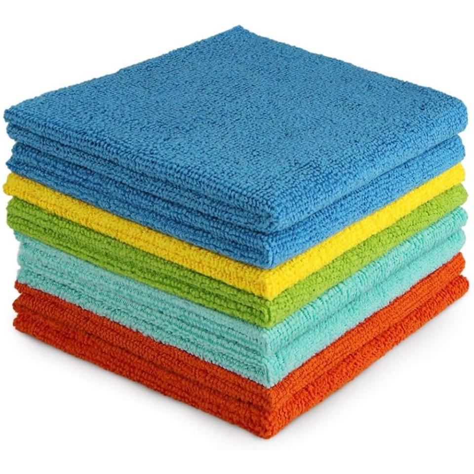 Pack of eight microfiber cloths