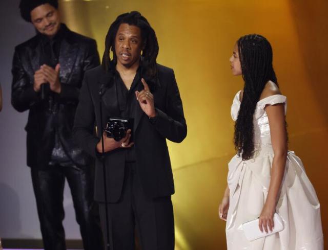 Jay-Z, accepting a Grammy, shades Recording Academy for Beyoncé album snubs: 'I tell the truth'