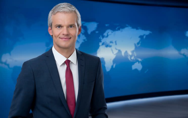 Thorsten Schröder moderierte die Tagesschau am Samstagabend. (Bild: NDR/ Thorsten Jander)