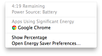 Battery Menu Bar