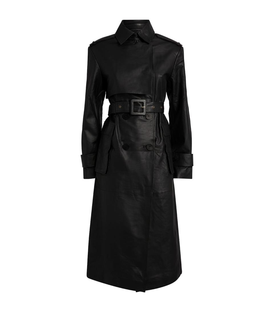 Leather Pirello Trench Coat